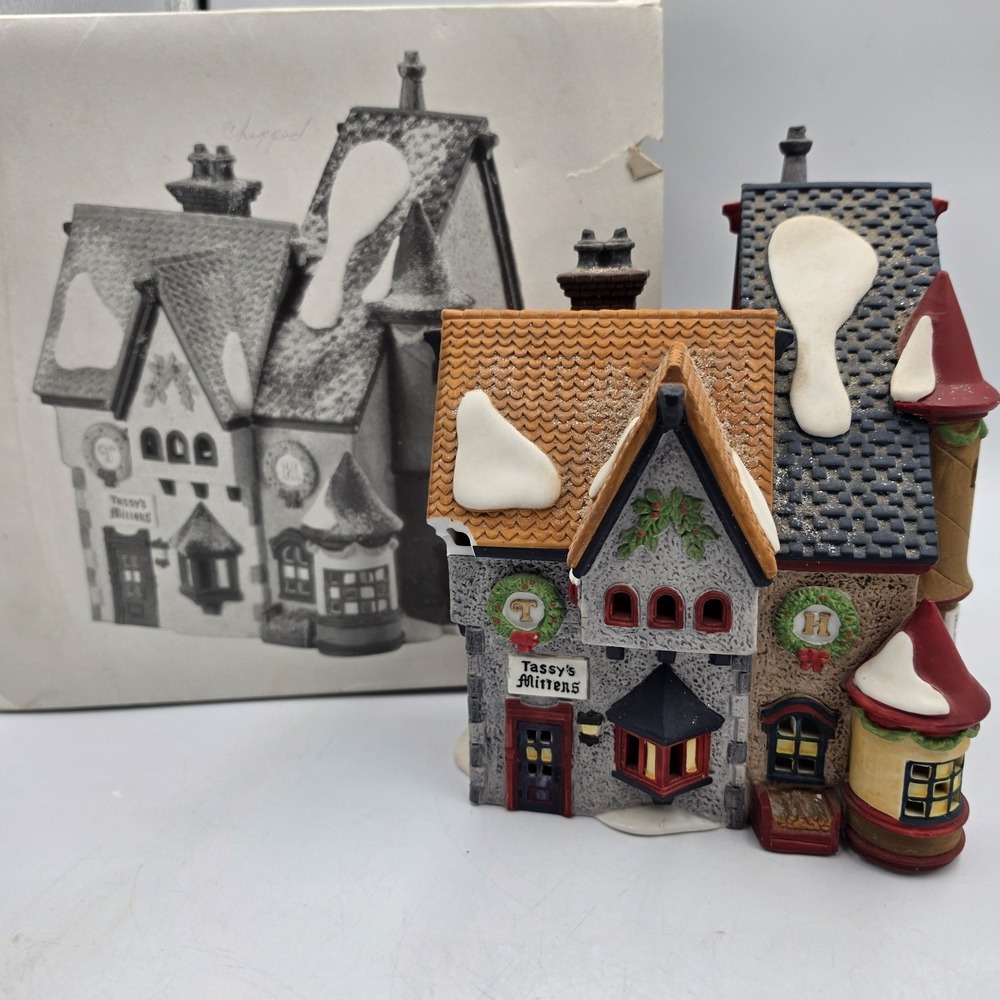VTG Dept 56 North Pole Series Tassy's Mittens & Hassel's Woolies House 5622-7